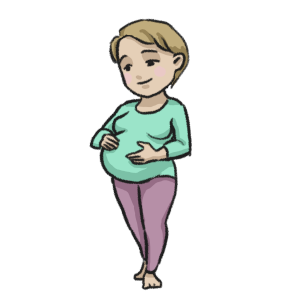 Illustration zum Thema Schwangerschaft